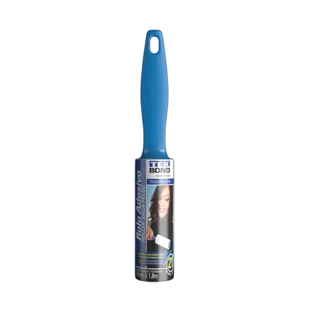 Rolo Tira Pelos Adesivo Tek Bond 21 Folhas 76mm x 1,8m