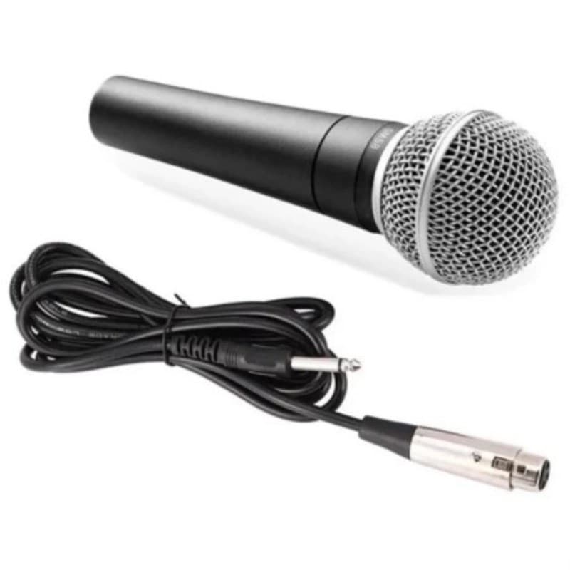 Microfone profissional Sm58, equipado com interruptor de linha de 5 m, entrega imediata de alta sensibilidade