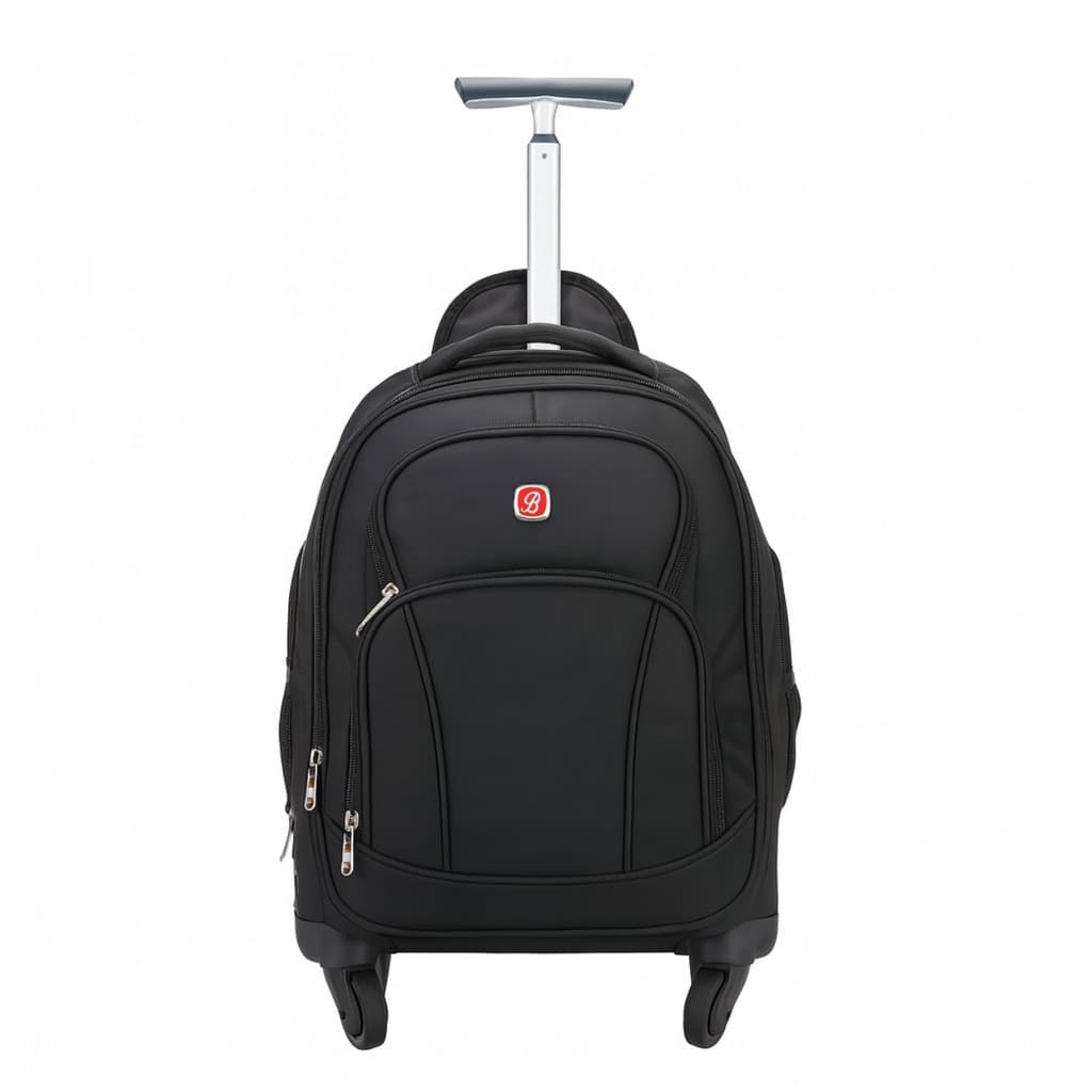 Mochila Executiva para Notebook com Carrinho de 4 rodas Removivel ,versatil-BF28 Otima para todas as idades
