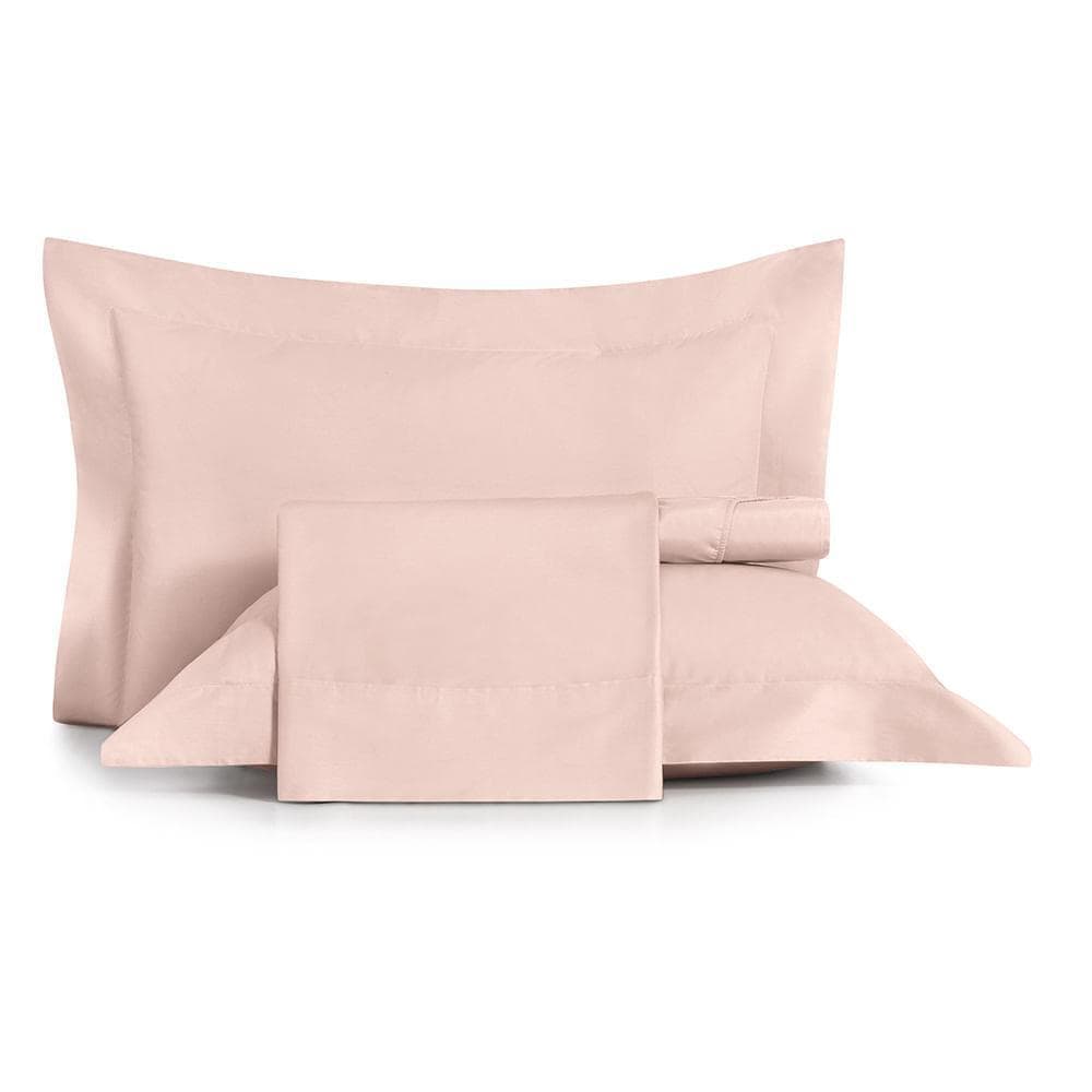 Jogo de Cama Queen 4 Peças Altenburg Algodão Lux 200 Fios Rosa Lille