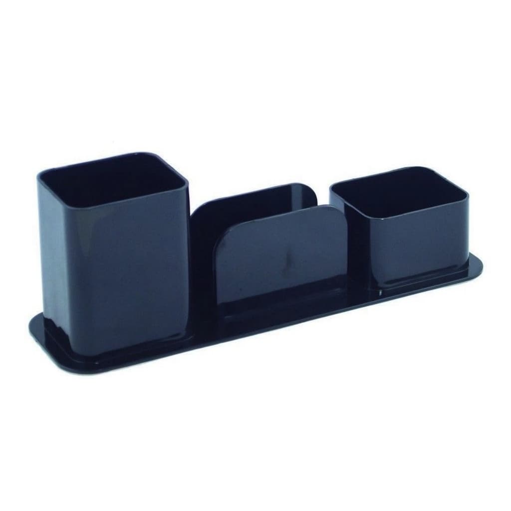Porta objetos canetas clips e lembrete Preto Dello