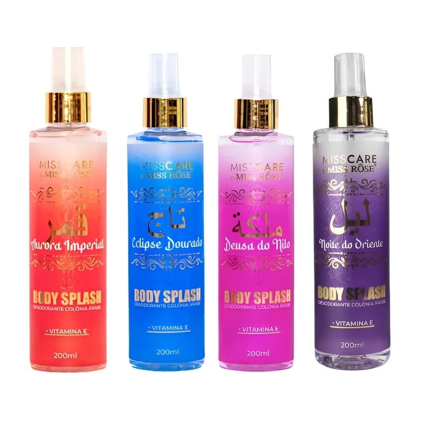 Body Splash Desodorante Colonia Árabe Miss Rose 200 ml