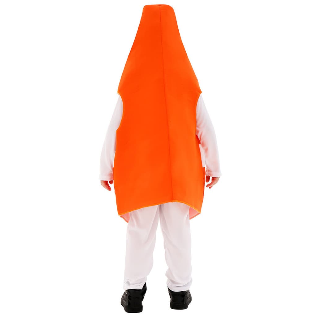 Macacão infantil Cone de tráfego cosplay trajes de desempenho trajes de desempenho de festa de palco de jardim de infânc