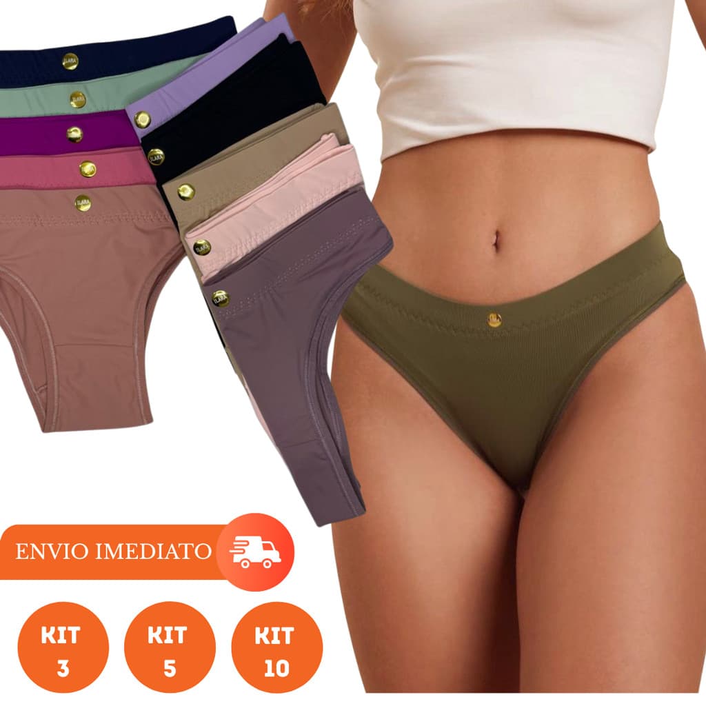 CALCINHA FEMININA CONFORTÁVEL POLIAMIDA FORRO 100% ALGODÃO