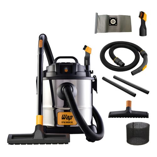 Aspirador de Pó e Agua Wap GTW INOX 20 1600W - Cinza - 220v