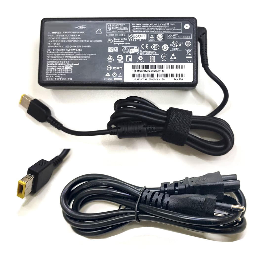 Fonte Carregador Compativel Para Notebook Gamer Lenovo Legion 20v 6.75a 135w le11