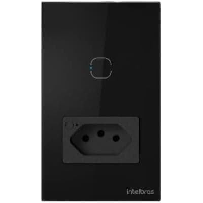 Tomada com Interruptor Inteligente Wi-fi ETS 2001 Preto Intelbras
