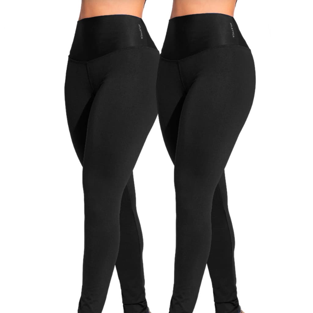 Kit 2 Legging Sem Bolso Fitness Feminino Atletyca