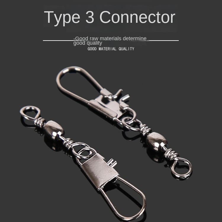 Acessórios de pesca de peixes Taiwan Sea Rock Corrente de pesca Conector de vara de mar Garrafa em forma de B Anel de pe