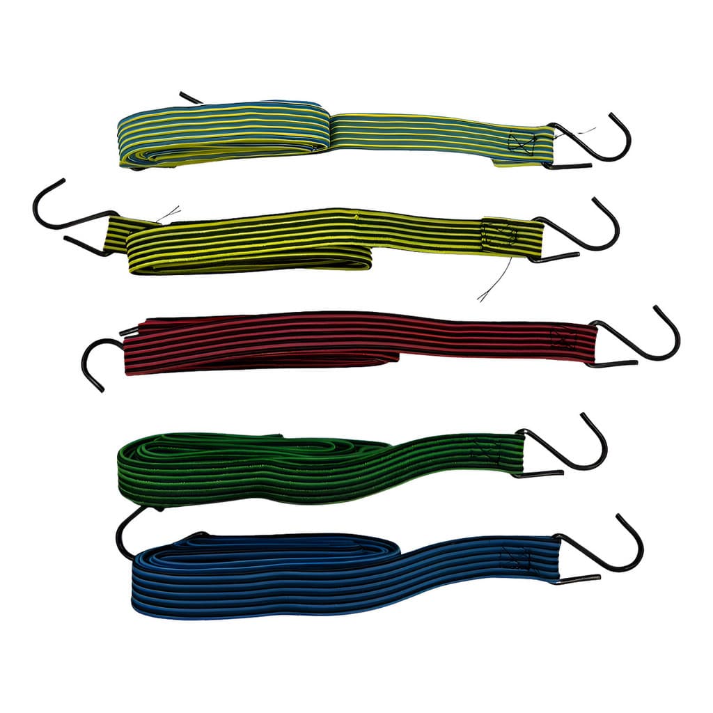 Kit 2 Corda Elástica Bagageiro C/ Gancho Extensor 2m X 10mm