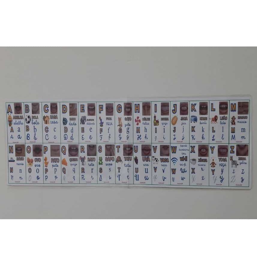 Alfabeto Fônico 22x60 cm para ajudar na alfabetização