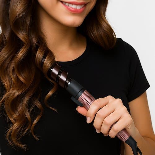 Modelador Profissional Cabelo Cacheados Brilho Definido Lindo Redução Frizz Bivolt 30W Cinza/Rosa