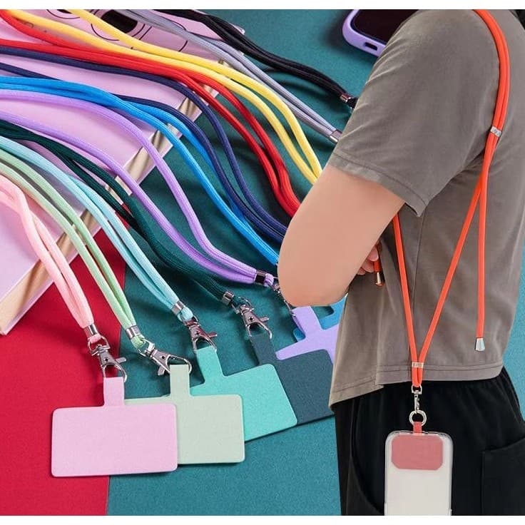 Alça Cordão Corrente anti queda de Celular com Strass brilho  OU  Lisa Universal para Pendurar  pulso ou pescoço