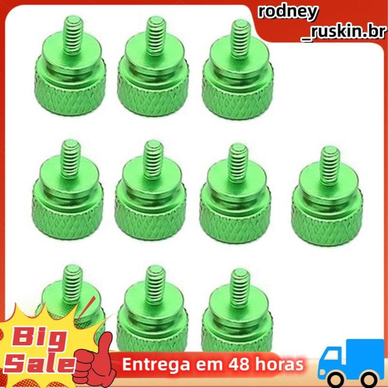 10 Pçs/Lote UNC6-32 M3.5 Parafuso De Caixa De Computador Para Suporte GPU PSU Parafusos De Painel Lateral PC Montar Wate