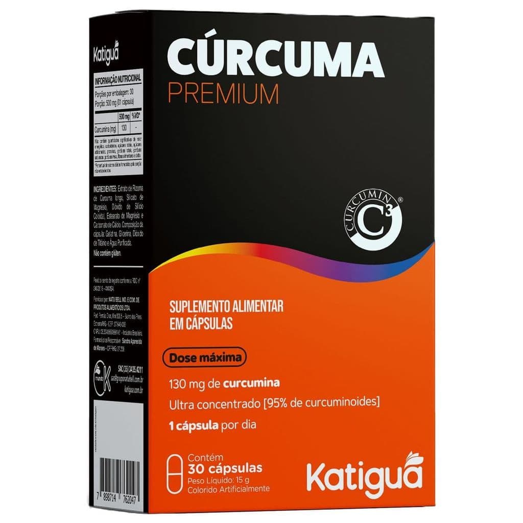 Cúrcuma Premium - 30 Cápsulas - Katiguá