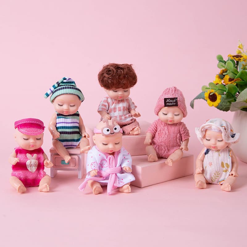 11cm Boneca Reborn de Silicone Simulação de Bebê Dormindo Boneca Reborn Simulação Boneca de Silicone Reborn