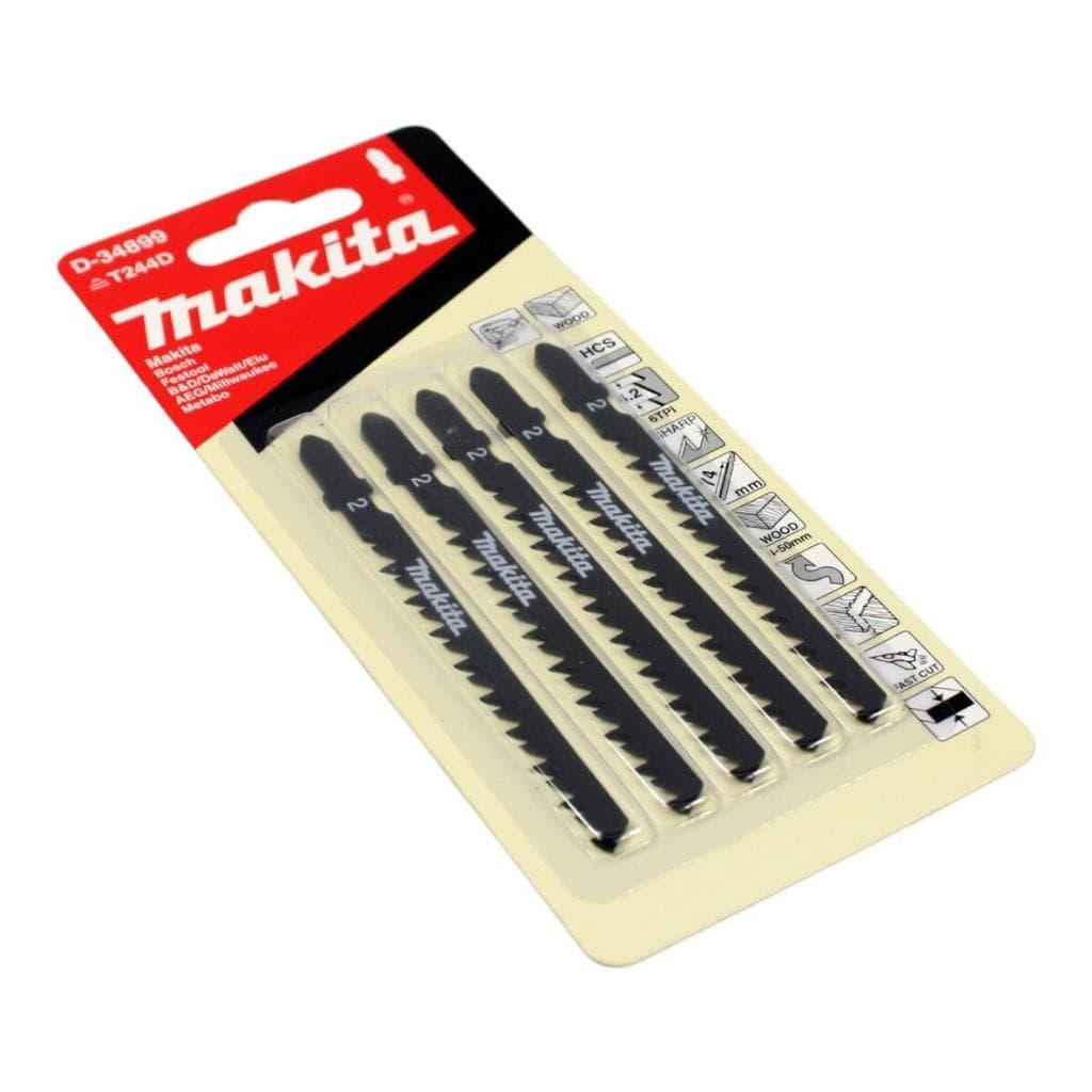 Kit C/ 5 Lâmina de Serra Tico-tico Corte Curvo Madeira Makita D-34899