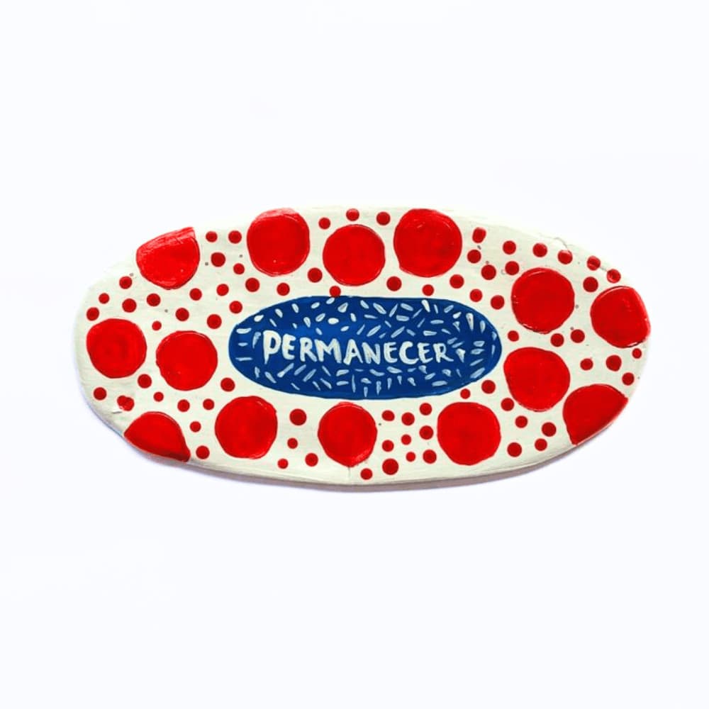 Placa Decorativa Cerâmica Fria - Permanecer - Casa Toco