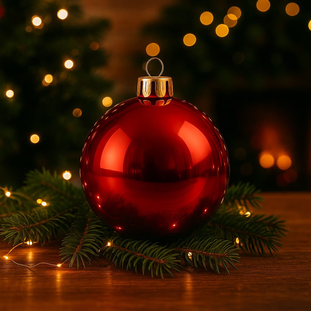 Bola De Natal Grande Gigante 25cm Lisa Decoração Arvore Natal Luxo Elefante