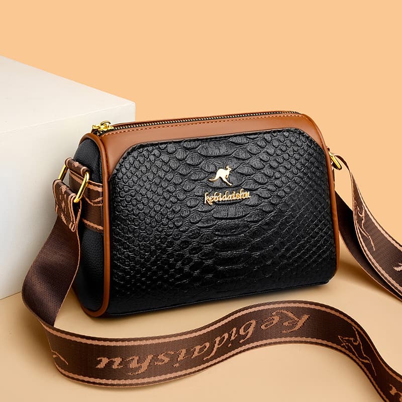 Marca bolsa de couro genuíno feminina 2026 novo estilo moda um ombro saco do mensageiro couro macio meia-idade mãe saco