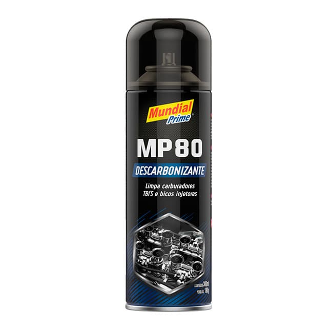 MP80 Descarbonizante Spray 300ml Mundial Prime limpa bicos injetores motor carburador Tbi