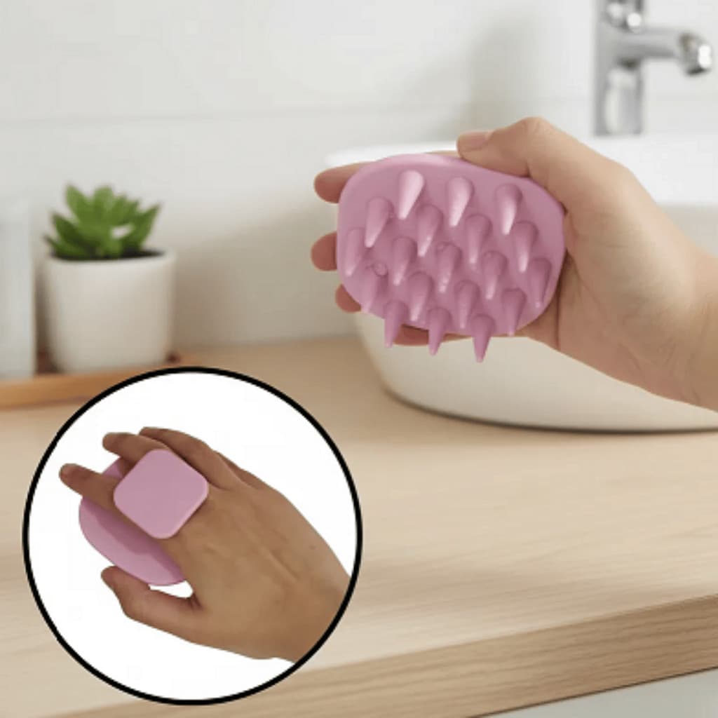 BLACK FRIDAY Escova De Lavar Cabelo de Silicone Auxilia O Crescimento Diminui A Quebra