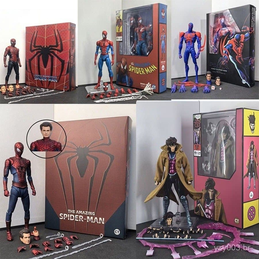 Shf Tobey Maguire Homem-Aranha Sem Volta para Casa Homem de Ferro Sentinela Miles Morales Peter Parker Figura de Ação Ar