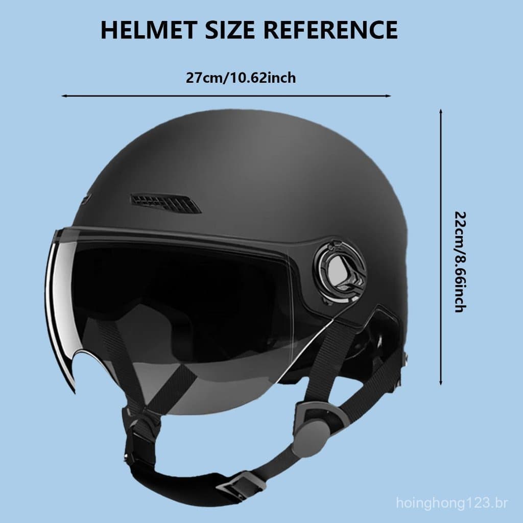 Capacete De Motocicleta Para Homens E Mulheres , Viseira Solar À Prova De Vento Com Proteção Facial , Família , Amigo ,