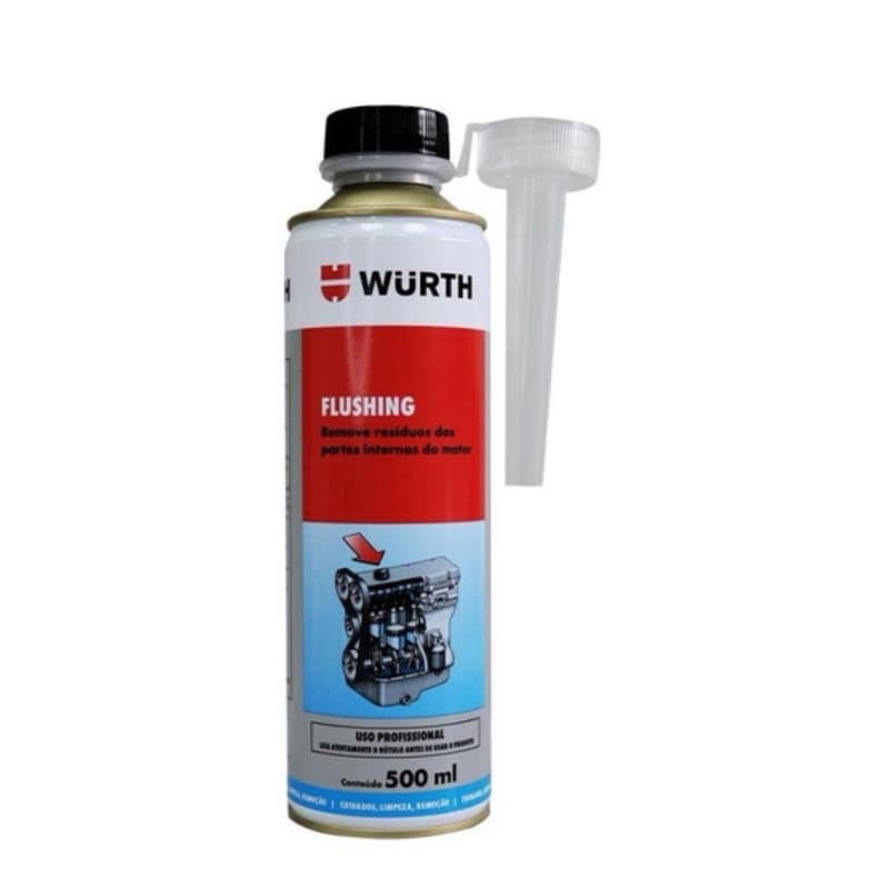 Flushing WURTH para limpeza e descontaminação do sistema de lubrificação do motor