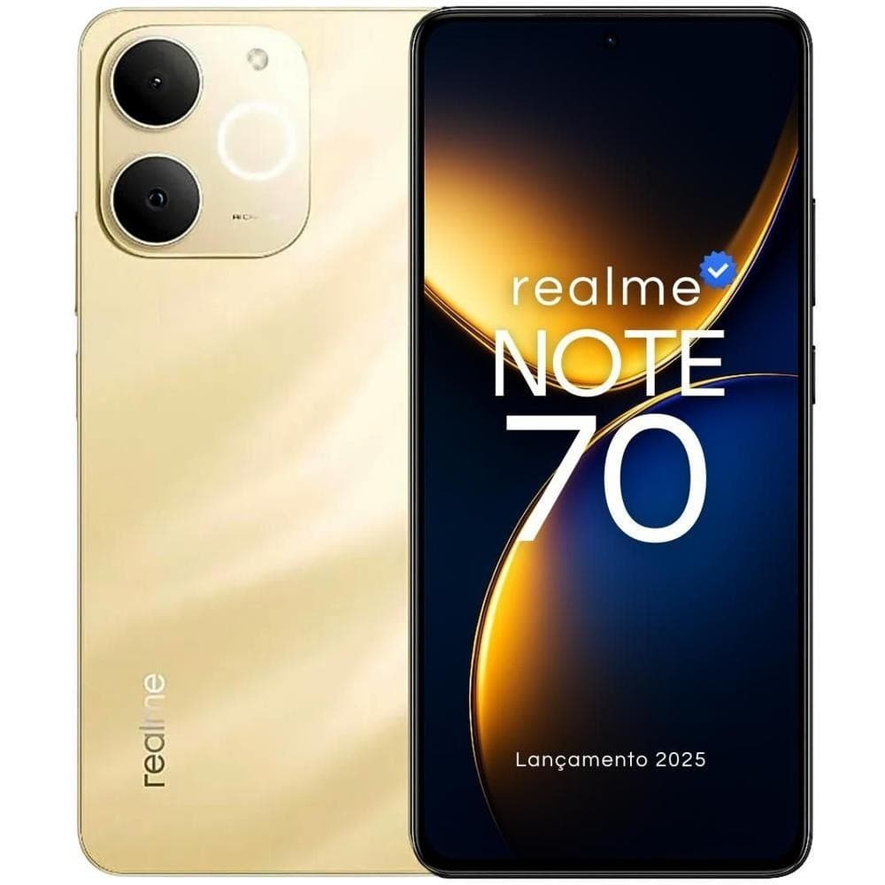 Realme Note 70 64GB | Black Friday Bateria 6300mAh + Tela 90Hz | Resistente ArmorShellTM | Desconto Shopee