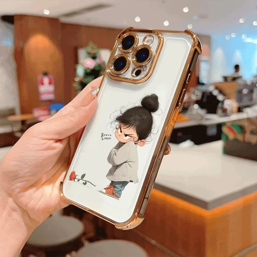Capa De Telefone Angry Girl Para Realme Note 70 70T 60 50 C71 C75 C75X C63 C61 C55 C53 C51 C30 C30S 6i 5i 5 Galvaniza Pr