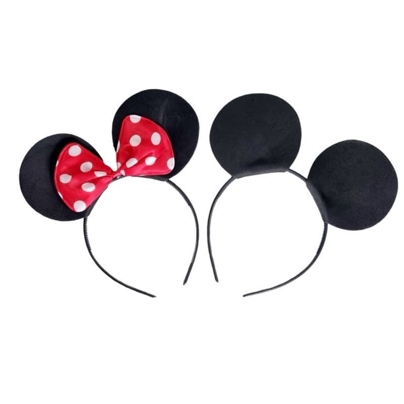 2 Tiara Festa Mickey Minnie Festa Fantasia Orelha Mickey Minnie Vermelha
