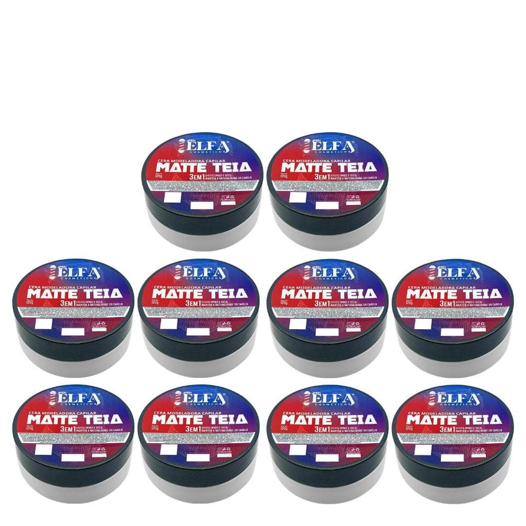 10 Cera Capilar matte teia 120g Elfa For Man
