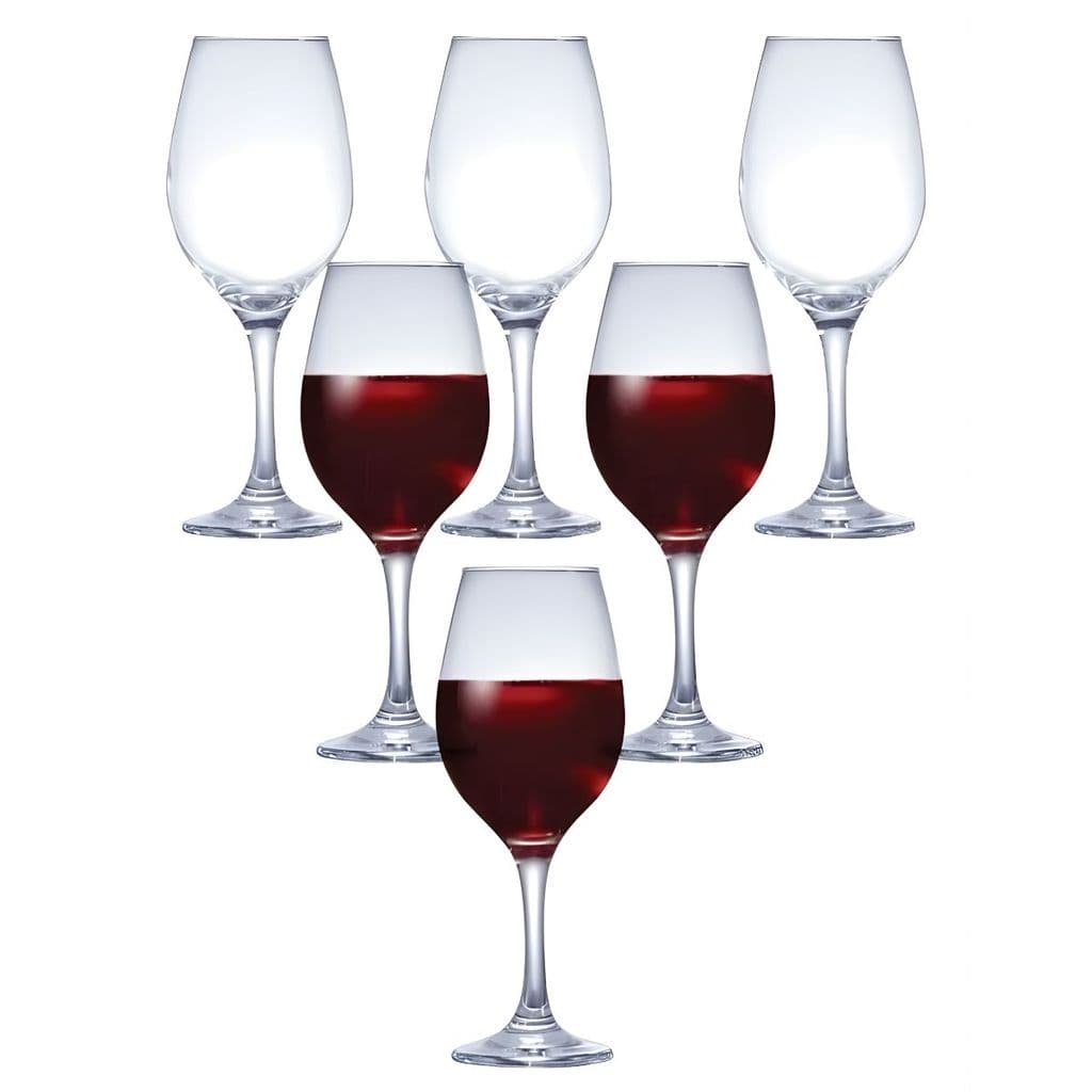 Conjunto De Taças Para Vinho Ruvolo One 385 Ml 6 Peças Transparente