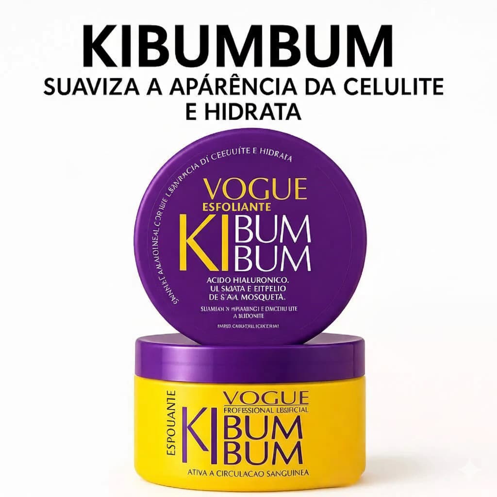 Ki Bumbum 300G Creme Esfoliante Para Tratamento para Celulite e Estrias