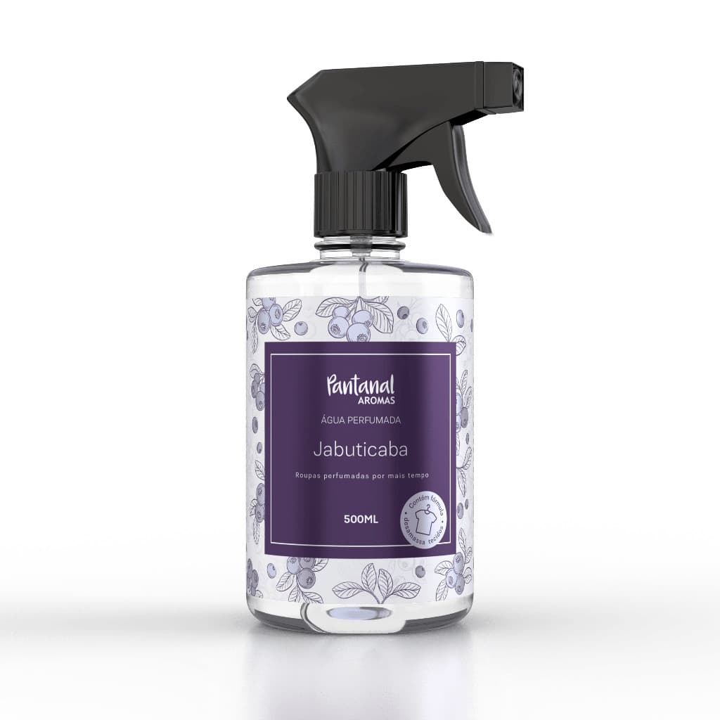Água Perfumada para Roupas Pantanal Aromas Jabuticaba 500ml Cheiro Doce e Frutado Duradouro