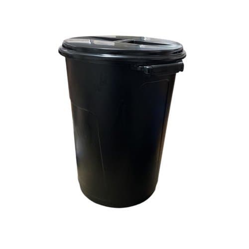 Lixeira Tampa 35 Litros Resistente Plástico Preto Cozinha Escritório Organizador