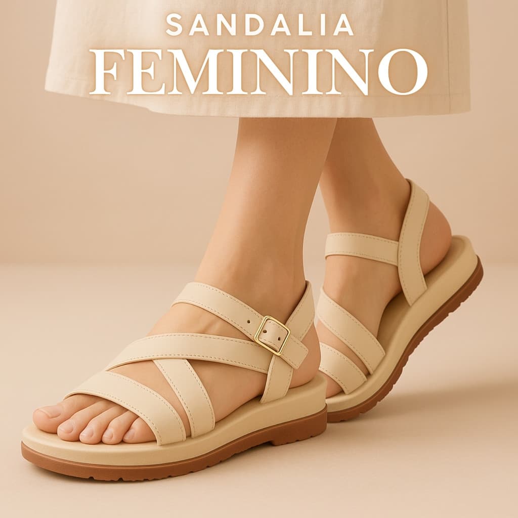 Sandália Papete Feminina Confortável Flexível Ideal Para Passeio Leve Moderna - Dunas