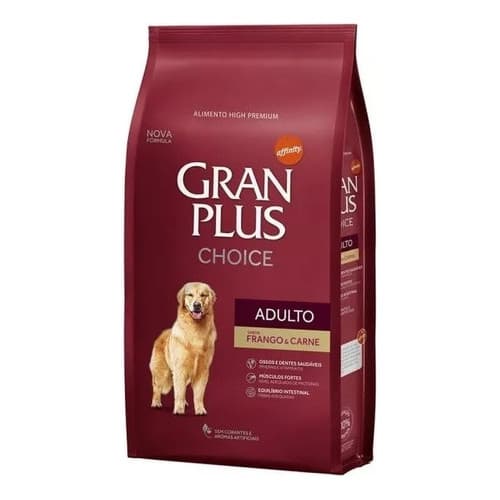 GranPlus  Choice Cães Adultos Frango Carne 15kg