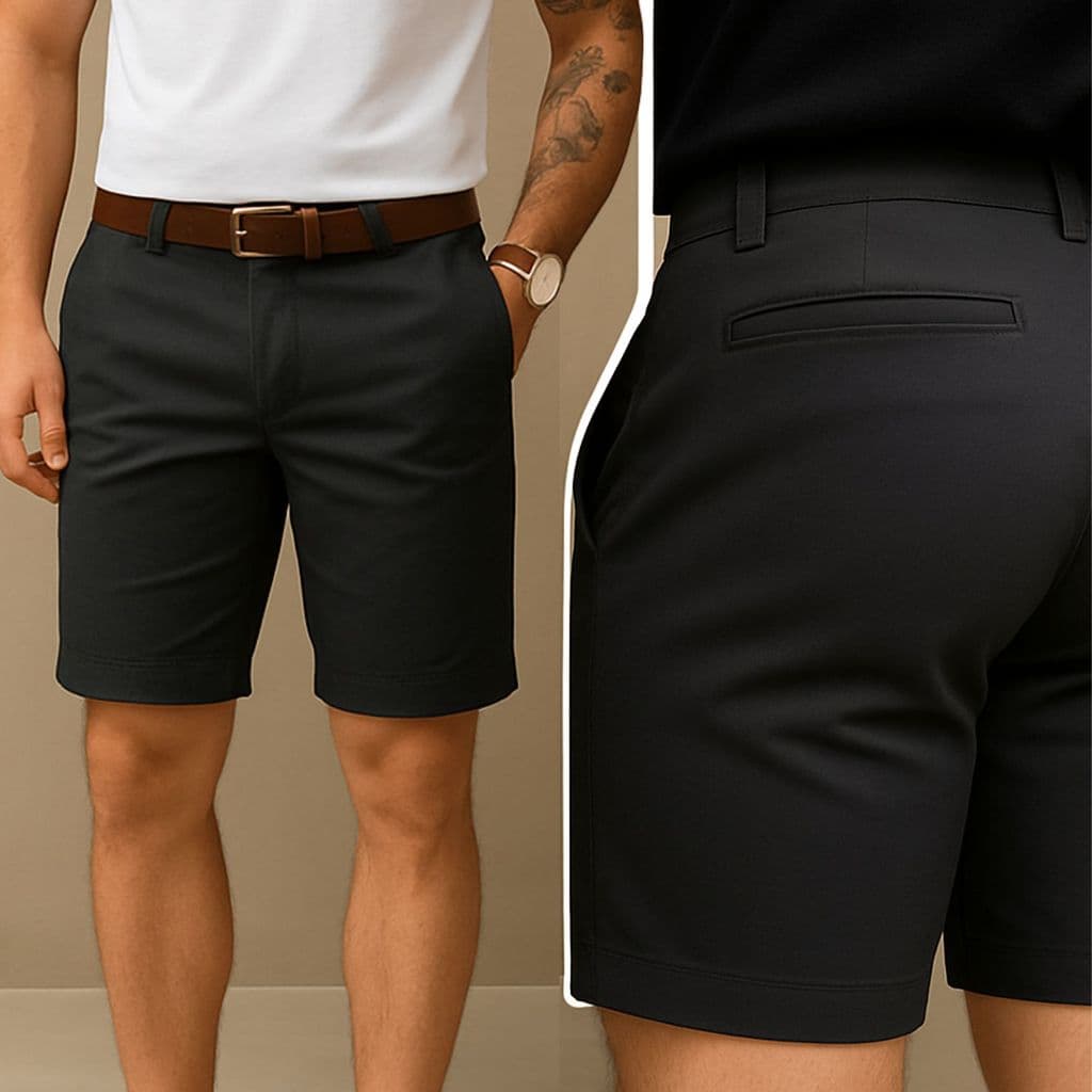Bermuda Masculina Sarja Short Alfaiataria Esporte Fino Social Chino