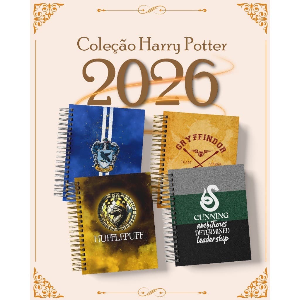 Coleção HP Agendas |  Cadernos | ️ Blocos |  Canecas |  Planners - Envio Imediato