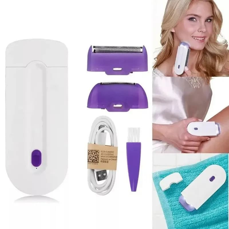 Ladies' Body Blue-Light Epilator InductionShaver Hair Remover Tool Rotary Electric Automatic Face Leg Bikini Lip Depilat