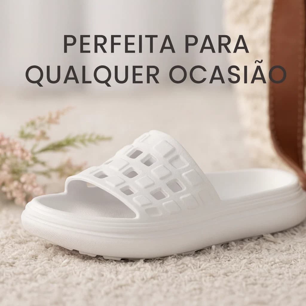 Chinelo Slide Feminino Leve Solado Antiderrapante Perfeito para O Verão