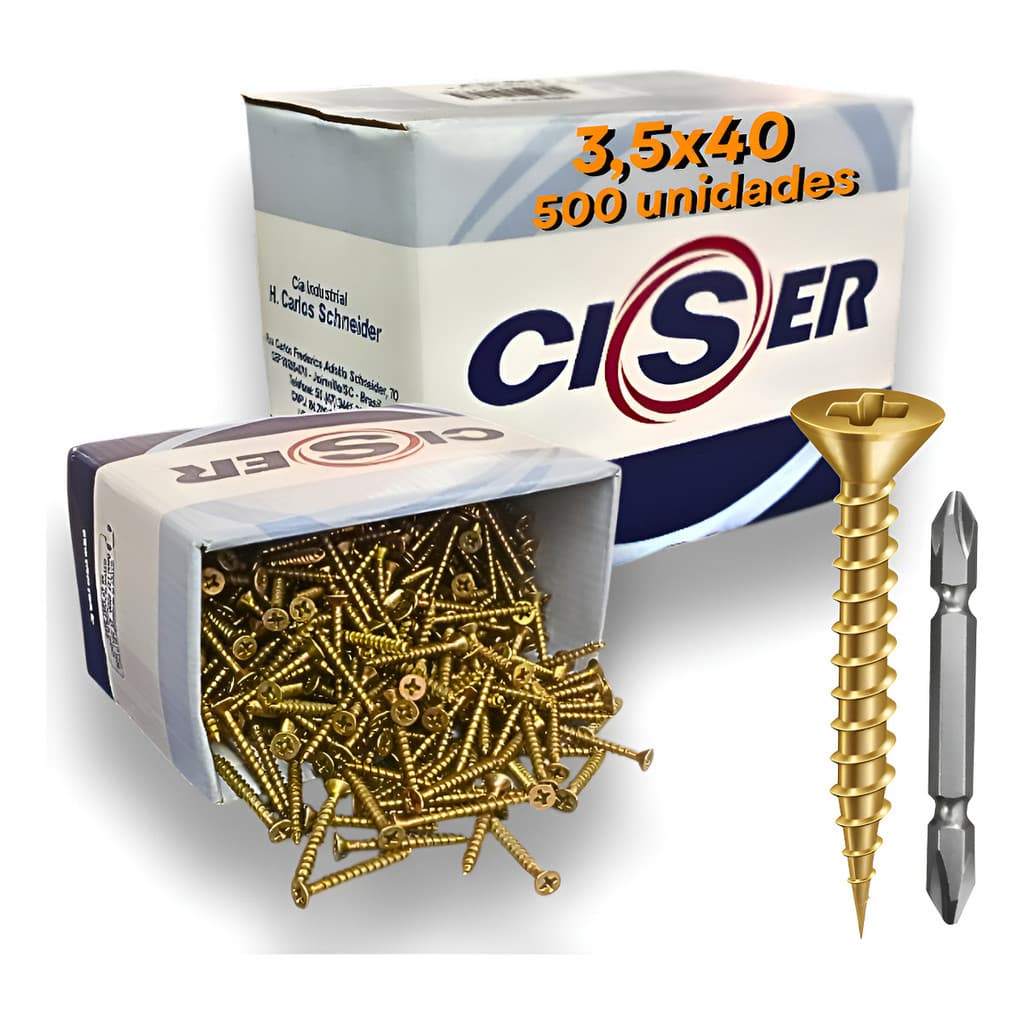 bicromatizado 3,5x40 contem 500 pc ciser