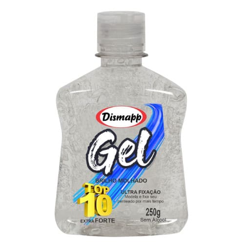 Gel Incolor Frasco Top 10 Ultra Fixação Dismapp 250 Gr