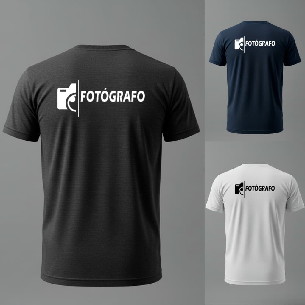 viniele apresenta camiseta 100% algodão CAMISETA  Camiseta Uniforme Fotografo  Unissex MEGA OFERTA
