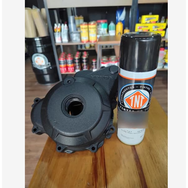 Tinta Spray Preto Texturizado 300ml Motor Automotivo