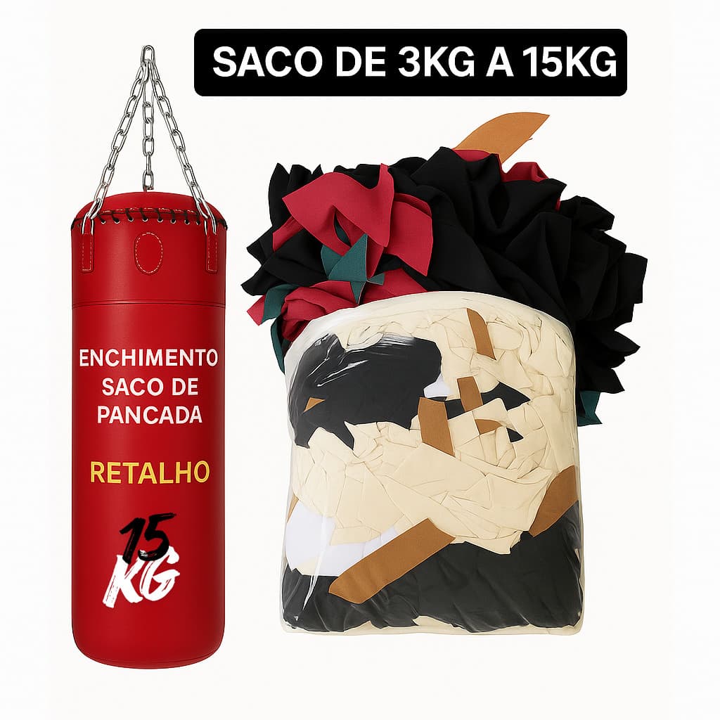 15kg Retalhos De Tecido Sacos de Pancada Moleton canela Malha Fria Dry Fly Caneldo Saco de box Muay Thai Tapete Fuchico