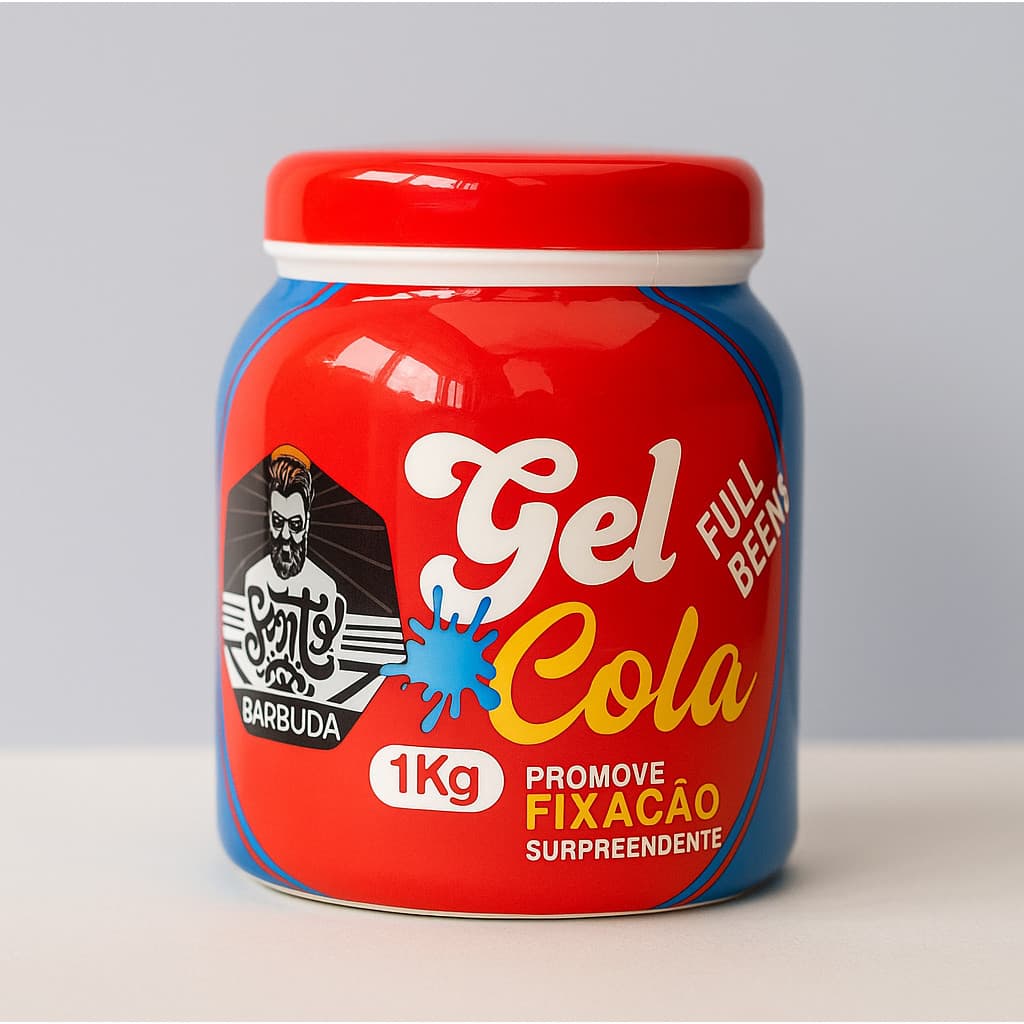 Kit Gel Cola Cabelo Modelador Modelação E Fixação Surpreendente 1kg