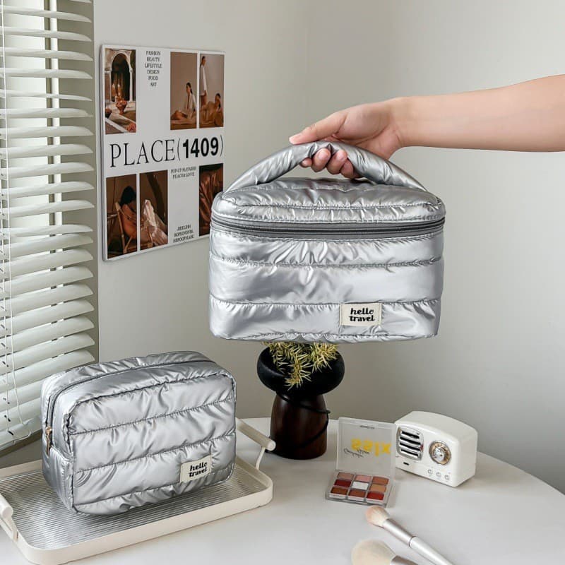 Kits De Maquiagem Glitter Impermeável Organizador Maquiagem Portátil Para Bolsa
